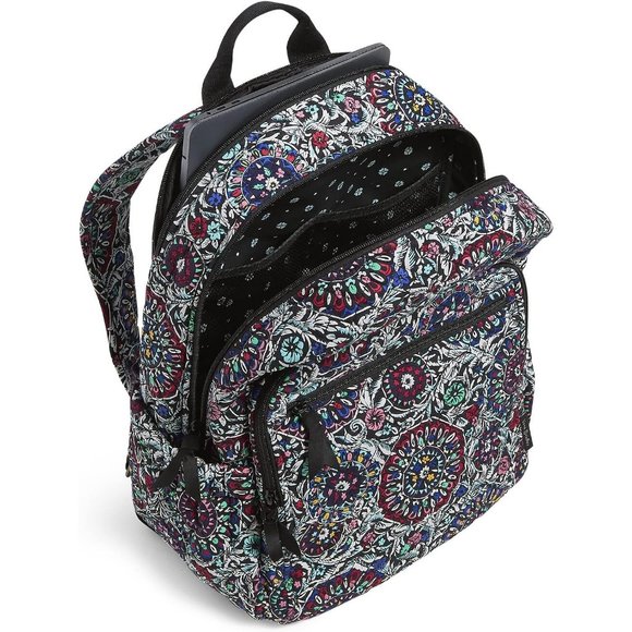 One Size Women Cotton Campus Stained Glass Medallion Recycled Backpack main image 4